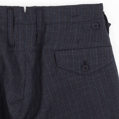 【MAATEE&SONS/マーティーアンドサンズ】<br>MILITARY SLACKS WOOL VINTAGE STRIPE <br>MT5303-0210C