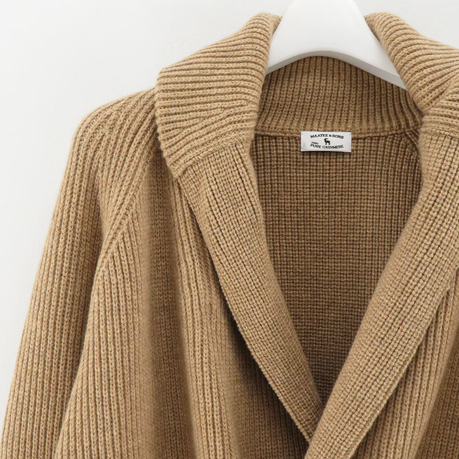 MAATEE&SONS/マーティーアンドサンズ】cashemere shawl collar cardigan MT3303-0118の通販  「ONENESS ONLINE STORE」