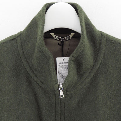 【10/3からポイント10%還元】<br>【AURALEE/オーラリー】<br>BABY CAMEL FLANNEL ZIP BLOUSON <br>A25AB03BF