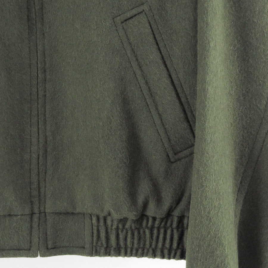 【10/3からポイント10%還元】<br>【AURALEE/オーラリー】<br>BABY CAMEL FLANNEL ZIP BLOUSON <br>A25AB03BF