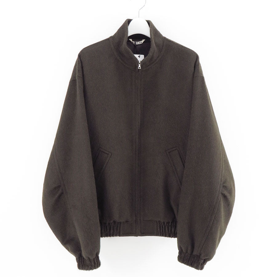 【10/3からポイント10%還元】<br>【AURALEE/オーラリー】<br>BABY CAMEL FLANNEL ZIP BLOUSON <br>A25AB03BF