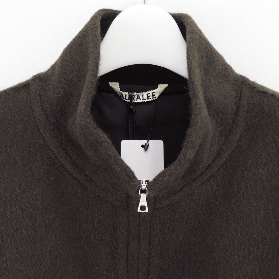 【10/3からポイント10%還元】<br>【AURALEE/オーラリー】<br>BABY CAMEL FLANNEL ZIP BLOUSON <br>A25AB03BF