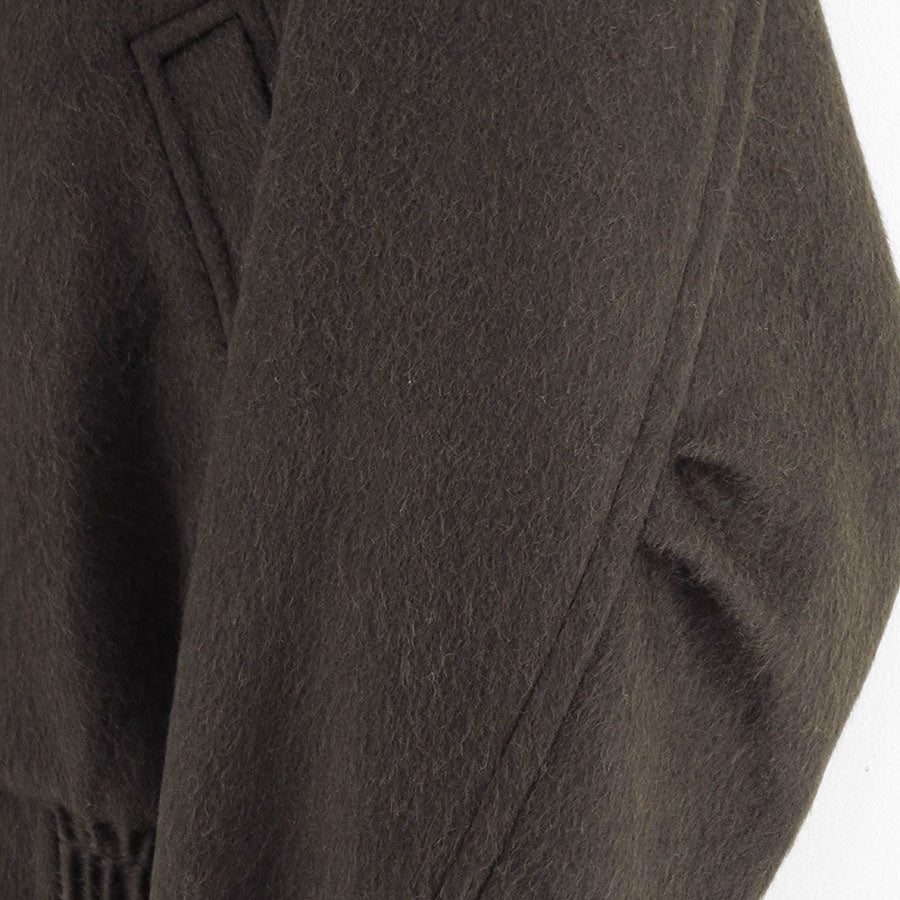【10/3からポイント10%還元】<br>【AURALEE/オーラリー】<br>BABY CAMEL FLANNEL ZIP BLOUSON <br>A25AB03BF