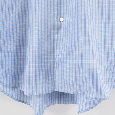 【MAATEE&SONS/マーティーアンドサンズ】<br>CHARLES SILK POPLINE FINE CHECK <br>MT4303-0603B