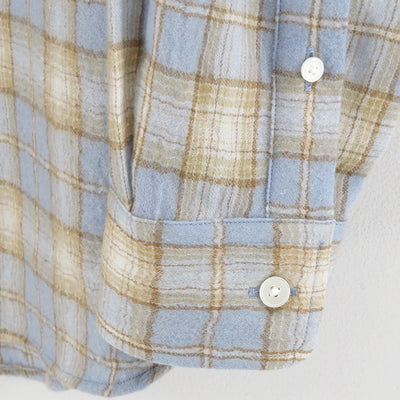 【10/3からポイント10%還元】<br>【AURALEE/オーラリー】<br>AIRY WOOL CHECK SHIRT <br>A25AS01WN