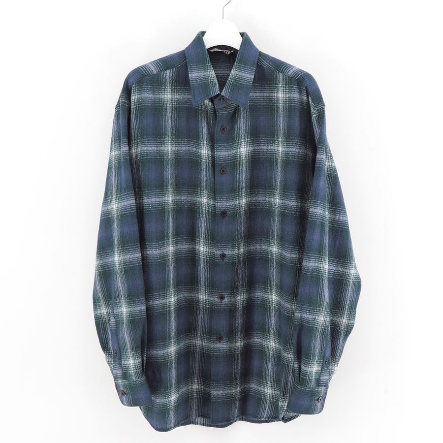 【10/3からポイント10%還元】<br>【AURALEE/オーラリー】<br>AIRY WOOL CHECK SHIRT <br>A25AS01WN