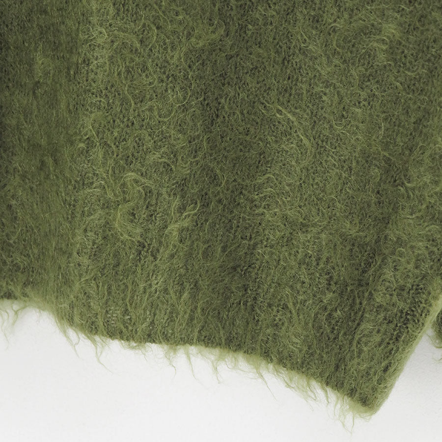 【10/3からポイント10%還元】<br>【AURALEE/オーラリー】<br>BRUSHED SUPER KID MOHAIR KNIT POLO <br>A25AP01KM