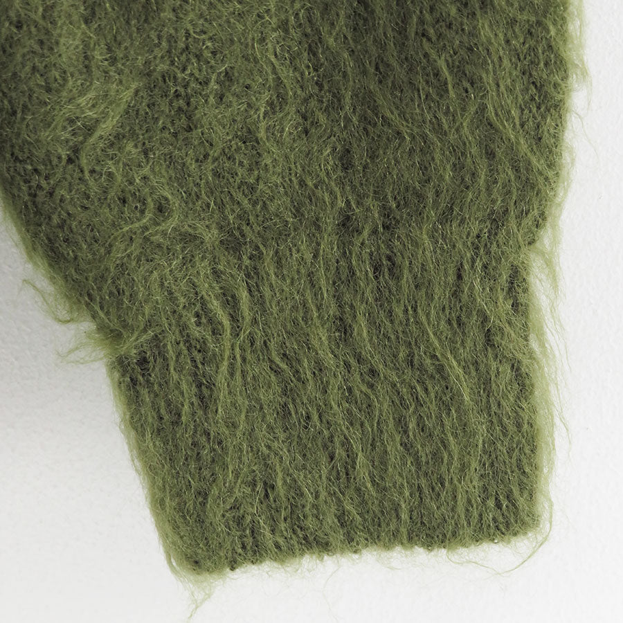 【10/3からポイント10%還元】<br>【AURALEE/オーラリー】<br>BRUSHED SUPER KID MOHAIR KNIT POLO <br>A25AP01KM