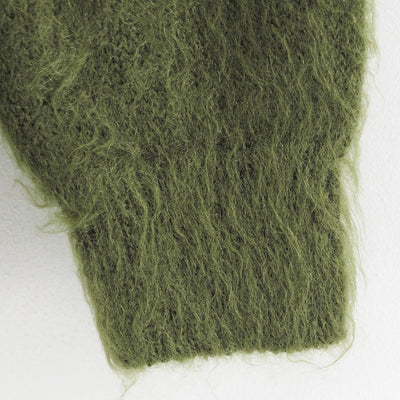 【10/3からポイント10%還元】<br>【AURALEE/オーラリー】<br>BRUSHED SUPER KID MOHAIR KNIT POLO <br>A25AP01KM