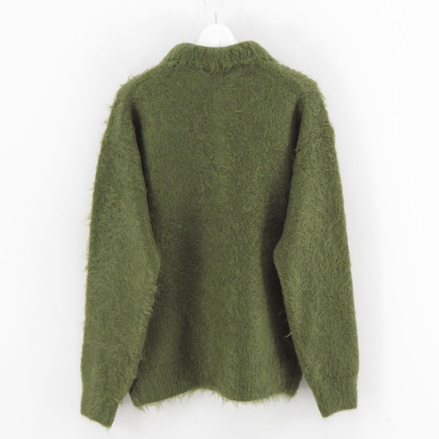 【10/3からポイント10%還元】<br>【AURALEE/オーラリー】<br>BRUSHED SUPER KID MOHAIR KNIT POLO <br>A25AP01KM
