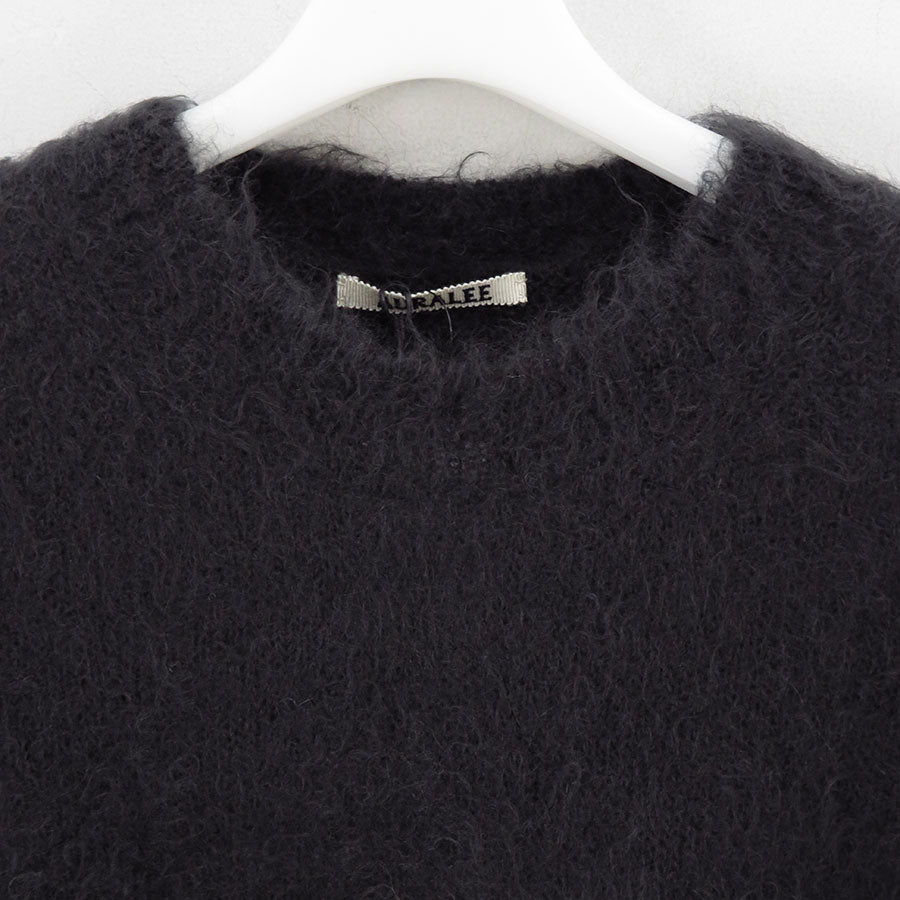 AURALEE/オーラリー】BRUSHED SUPER KID MOHAIR KNIT P/O A25AP02KMの