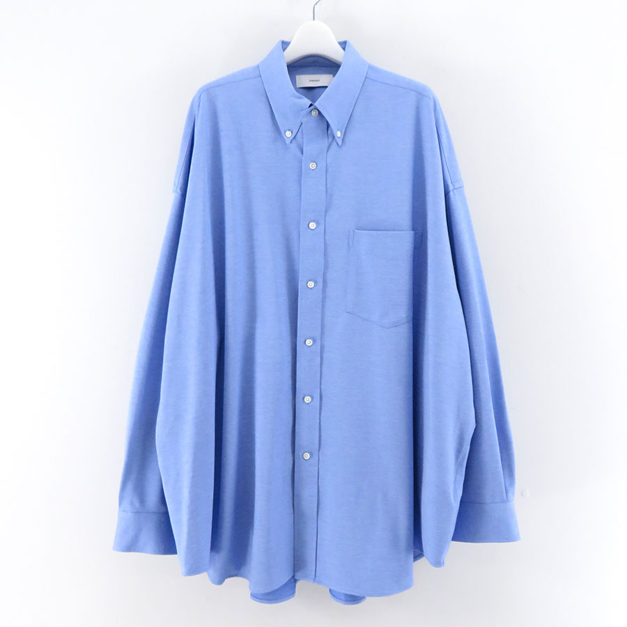 【Graphpaper/グラフペーパー】<br>Oxford Pique Jersey L/S Oversized B.D Shirt <br>GM234-50060B