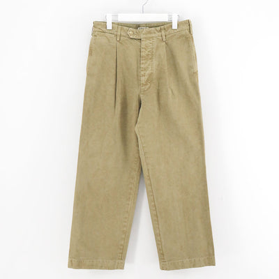 【10/3からポイント10%還元】<br>【AURALEE/オーラリー】<br>PRODUCT DYED FINX CHINO ONE-TUCK PANTS <br>A25AP01CP