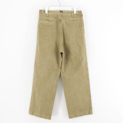 【10/3からポイント10%還元】<br>【AURALEE/オーラリー】<br>PRODUCT DYED FINX CHINO ONE-TUCK PANTS <br>A25AP01CP