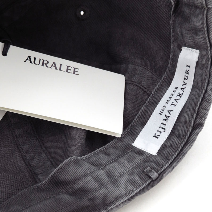 【10/3からポイント10%還元】<br>【AURALEE/オーラリー】<br>PRODUCT DYED FINX CHINO CAP MADE BY KIJIMATAKAYUKI <br>A25AC06CP