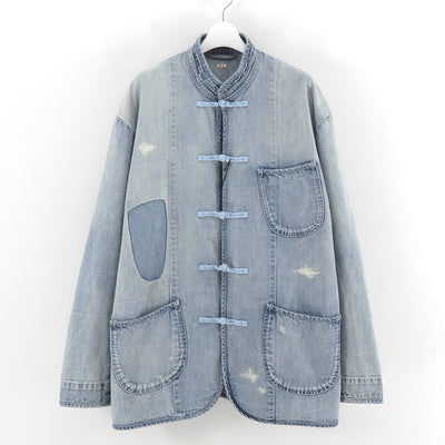 【Porter Classic/ポータークラシック】<br>CANNERY ROW DENIM CHINESE JACKET <br>PC-005-2620