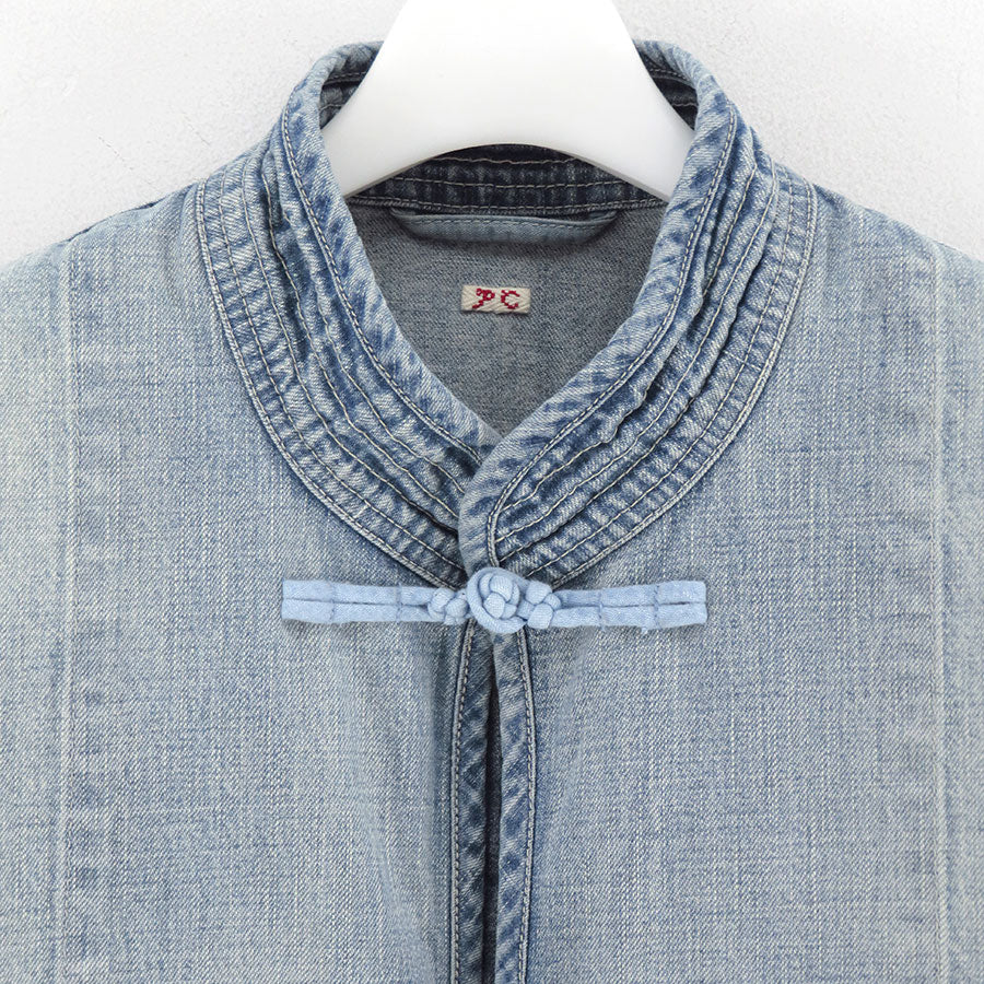 【Porter Classic/ポータークラシック】<br>CANNERY ROW DENIM CHINESE JACKET <br>PC-005-2620
