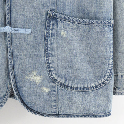 【Porter Classic/ポータークラシック】<br>CANNERY ROW DENIM CHINESE JACKET <br>PC-005-2620