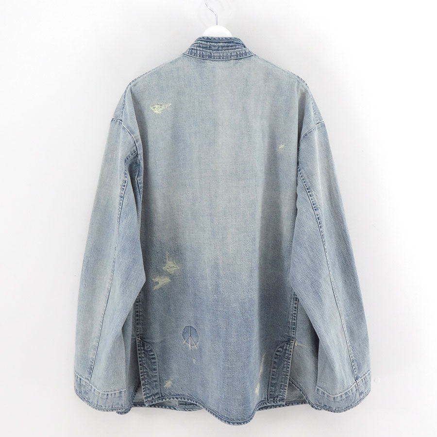 【Porter Classic/ポータークラシック】<br>CANNERY ROW DENIM CHINESE JACKET <br>PC-005-2620