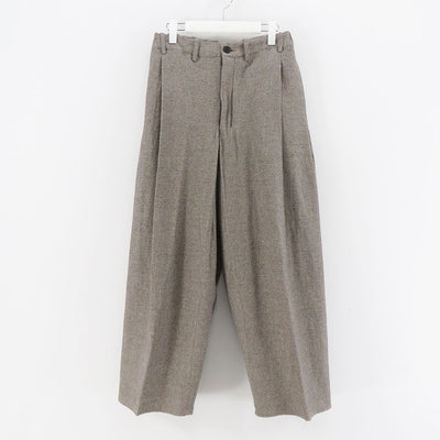 【nonnotte/ノノット】<br>Draping Crotch Box Pleats Trousers <br>N-24A-024