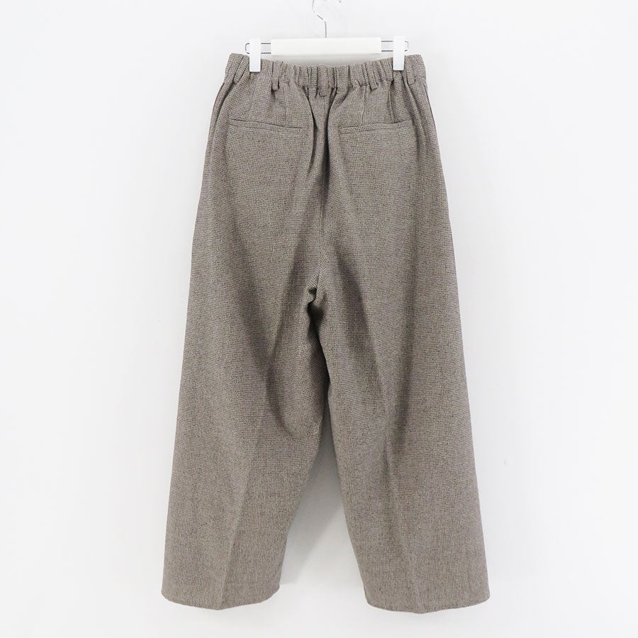 【nonnotte/ノノット】<br>Draping Crotch Box Pleats Trousers <br>N-24A-024