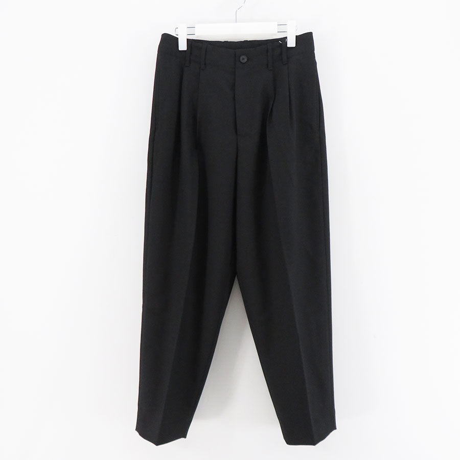 【nonnotte/ノノット】<br>2-Tuck Wide Tapered Trousers <br>N-24A-067