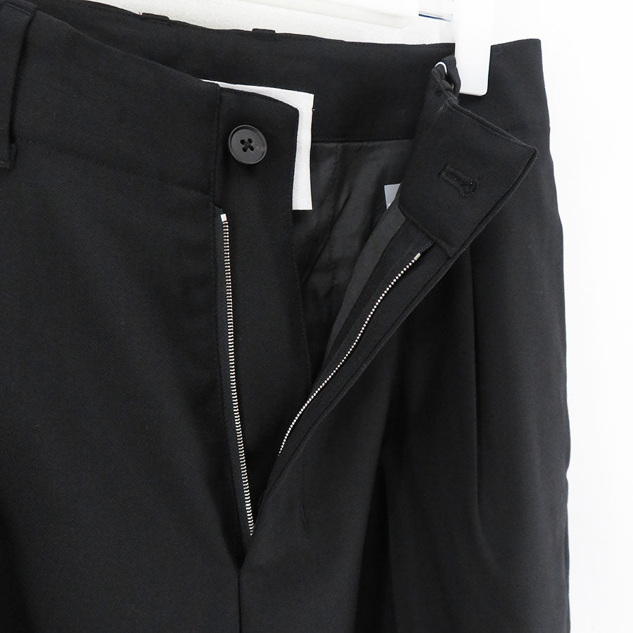 【nonnotte/ノノット】<br>2-Tuck Wide Tapered Trousers <br>N-24A-067