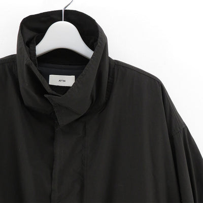 【ATON/エイトン】<br>AIR WEATHER SHORT MODS COAT (BLACK) <br>JKAGSW1800
