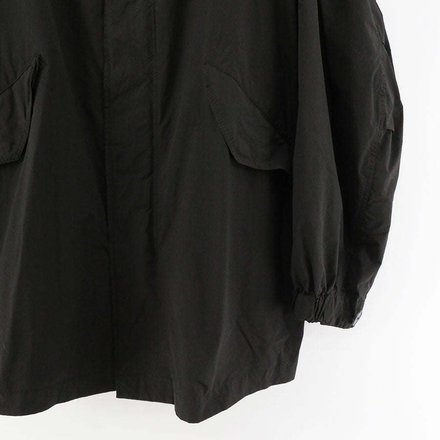 【ATON/エイトン】<br>AIR WEATHER SHORT MODS COAT (BLACK) <br>JKAGSW1800