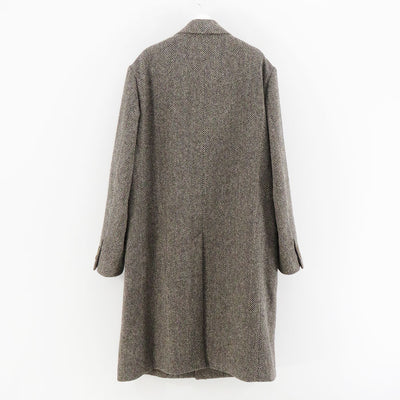 【AURALEE/オーラリー】<br>LAMA SHETLAND WOOL TWEED CHESTERFIELD COAT <br>A24AC01LS