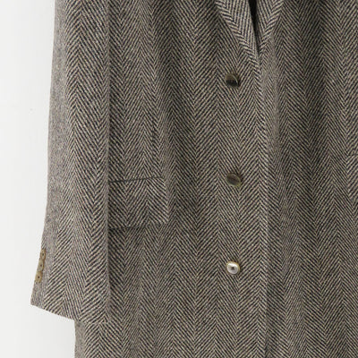 【AURALEE/オーラリー】<br>LAMA SHETLAND WOOL TWEED CHESTERFIELD COAT <br>A24AC01LS