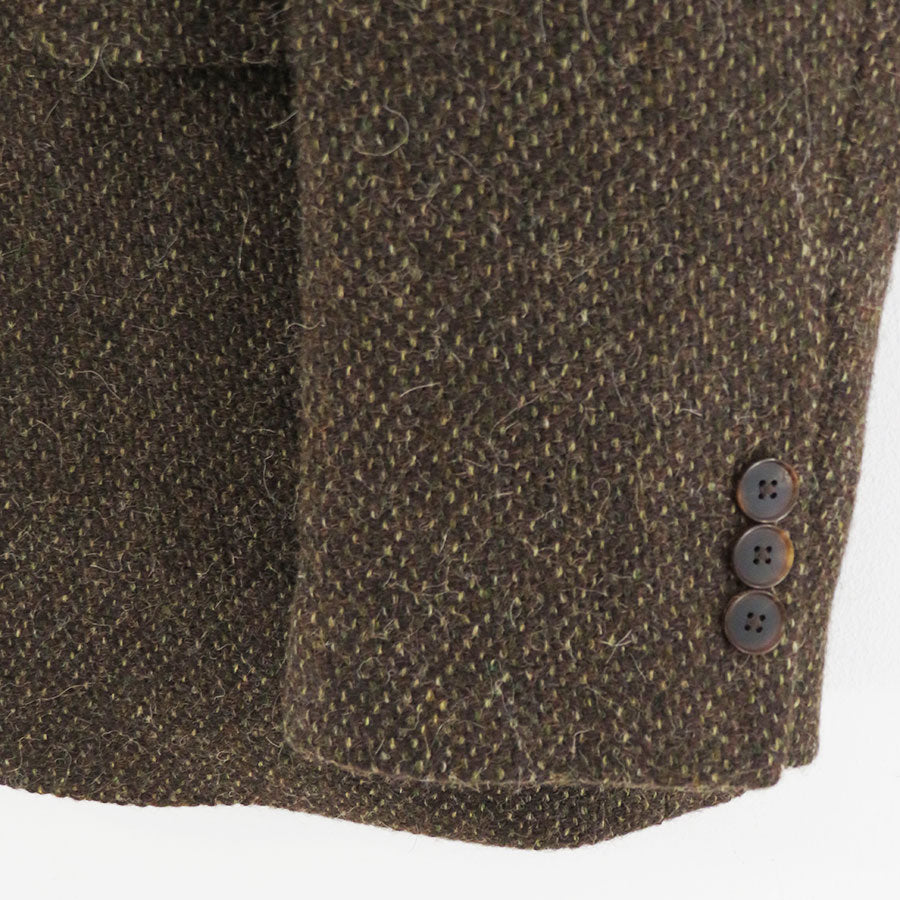 【AURALEE/オーラリー】<br>LAMA SHETLAND WOOL TWEED OVER JACKET <br>A24AJ02LS