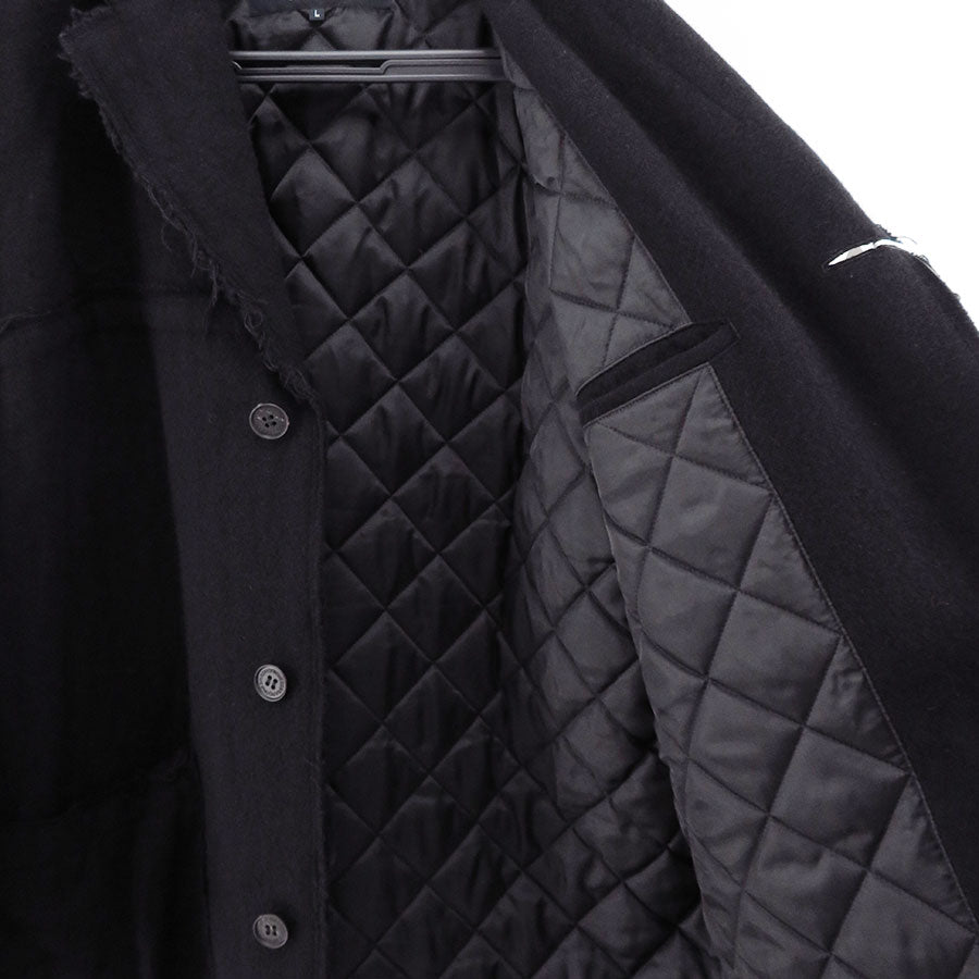 【COMME des GARCONS HOMME】<br>ウールツイードヘリンボーン製品洗3Bコート <br>HP-C003-051