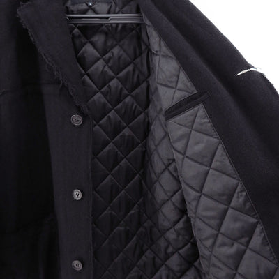 【COMME des GARCONS HOMME】<br>ウールツイードヘリンボーン製品洗3Bコート <br>HP-C003-051
