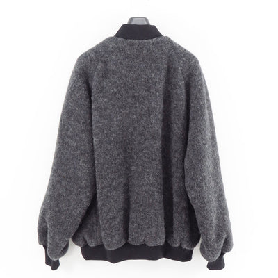 【COMME des GARCONS HOMME】<br>ウールモヘヤスムース×綿ナイロングログランリバーシブルリブブルゾン <br>HP-J020-051