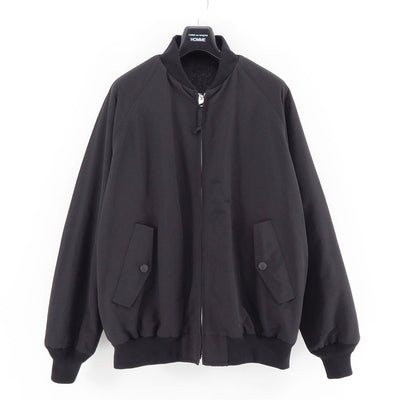 【COMME des GARCONS HOMME】<br>ウールモヘヤスムース×綿ナイロングログランリバーシブルリブブルゾン <br>HP-J020-051