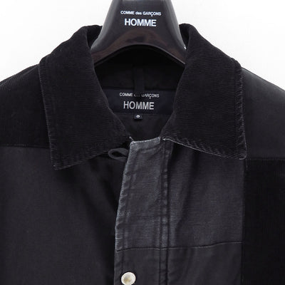 【COMME des GARCONS HOMME】<br>綿オックス×多素材MIX製品加工A-1デッキジャケット <br>HP-J021-051
