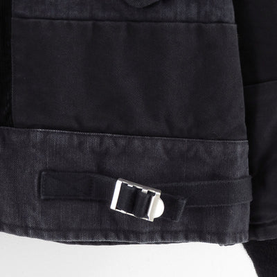 【COMME des GARCONS HOMME】<br>綿オックス×多素材MIX製品加工A-1デッキジャケット <br>HP-J021-051