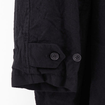 【COMME des GARCONS HOMME】<br>ウールサージ製品縮絨ステンカラーコート <br>HP-C101-051