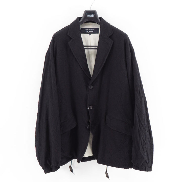 z966 　CDG　HOMME　 ネイビー　ポリエステル縮絨３Bジャケット z966 CDG HOMME ネイビー ポリエステル縮絨3Bジャケット z966 CDG