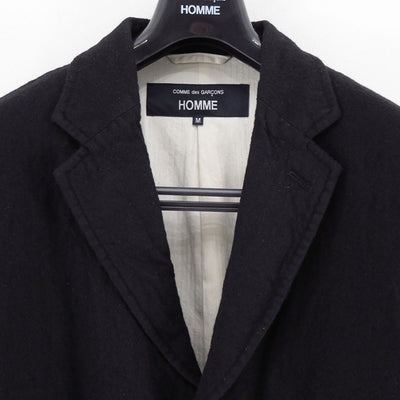 【COMME des GARCONS HOMME】<br>ウールサージ製品縮絨3Bジャケット <br>HP-J105-051