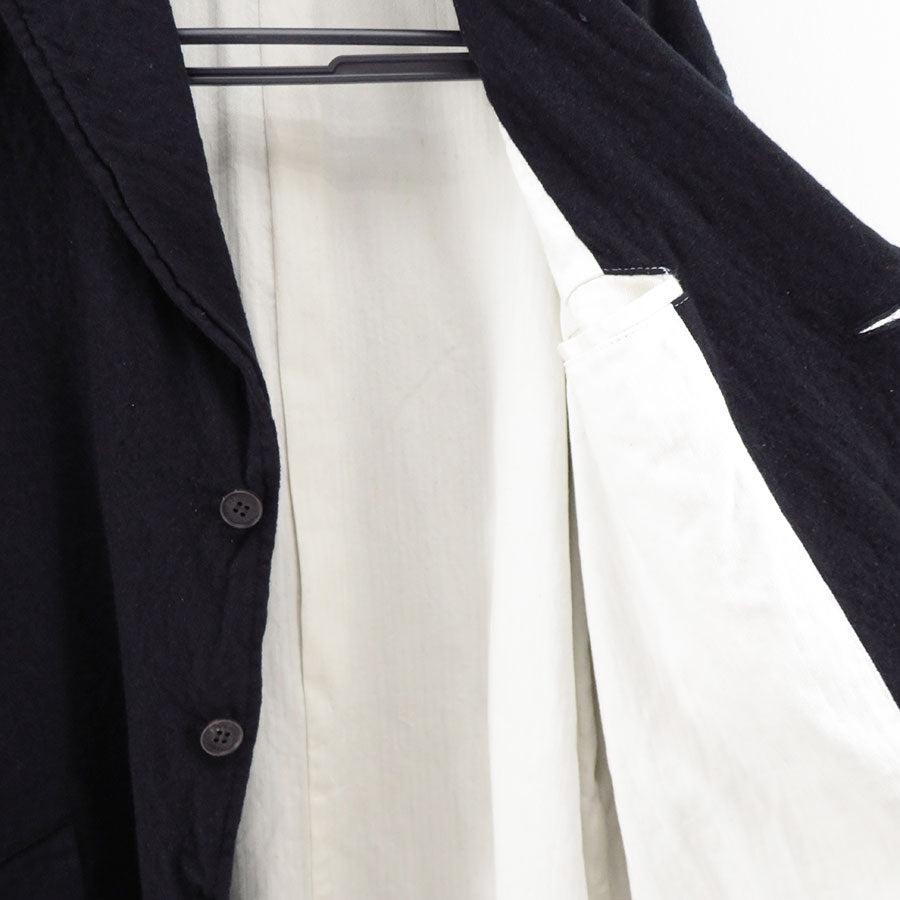 【COMME des GARCONS HOMME】<br>ウールサージ製品縮絨3Bジャケット <br>HP-J105-051