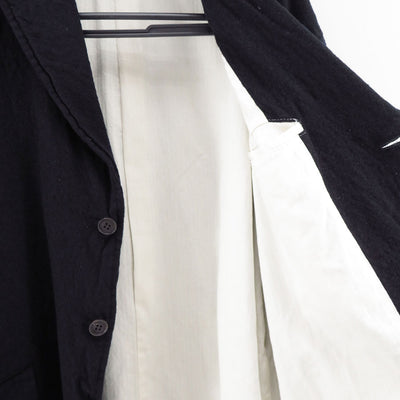 【COMME des GARCONS HOMME】<br>ウールサージ製品縮絨3Bジャケット <br>HP-J105-051