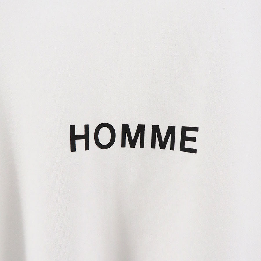 【COMME des GARCONS HOMME】<br>綿度詰天竺製品プリントTシャツ <br>HN-T103-051