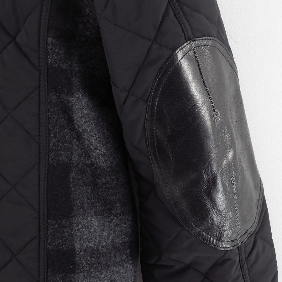 【JUNYA WATANABE MAN】<br>マッキーノウール×エステルタフタキルティング×レザー FILSON Wネームジャケット <br>WP-J003-051