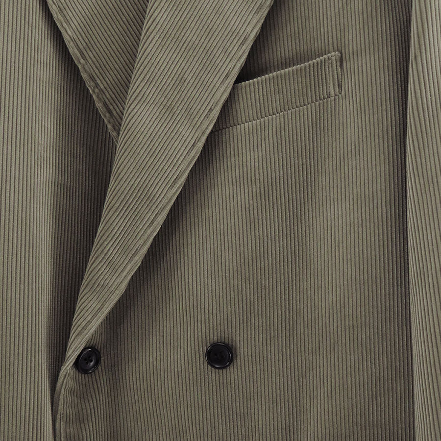 【Graphpaper/グラフペーパー】<br>Suvin Corduroy Compact Shoulder Double Jacket <br>GM253-20364