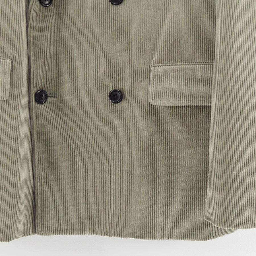 【Graphpaper/グラフペーパー】<br>Suvin Corduroy Compact Shoulder Double Jacket <br>GM253-20364