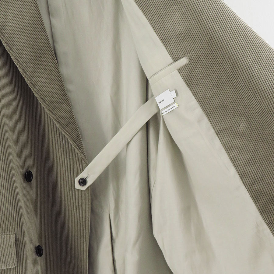 【Graphpaper/グラフペーパー】<br>Suvin Corduroy Compact Shoulder Double Jacket <br>GM253-20364