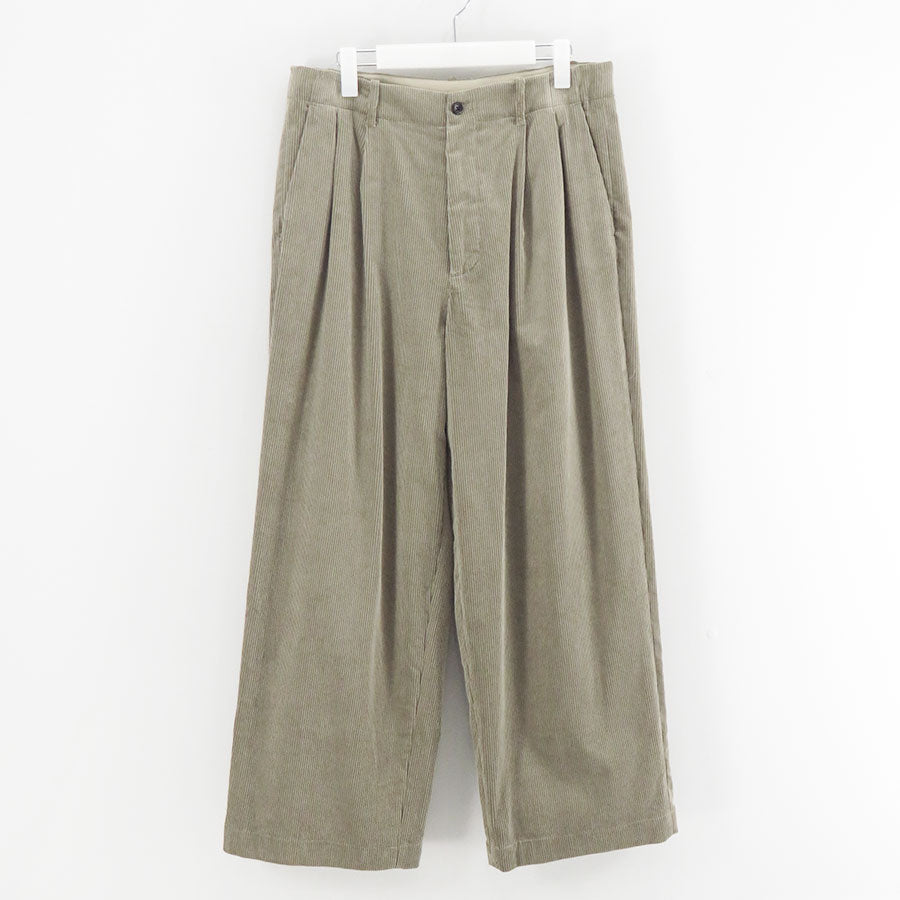 【Graphpaper/グラフペーパー】<br>Suvin Corduroy Wide Straight Trousers <br>GU253-40366