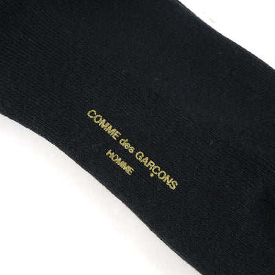 【COMME des GARCONS HOMME】<br>綿パイルロゴ入りソックス <br>HN-K501-051